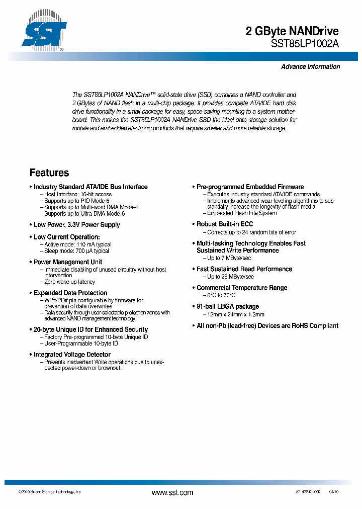 SST85LP1002A-M-C-LBTE_6690998.PDF Datasheet