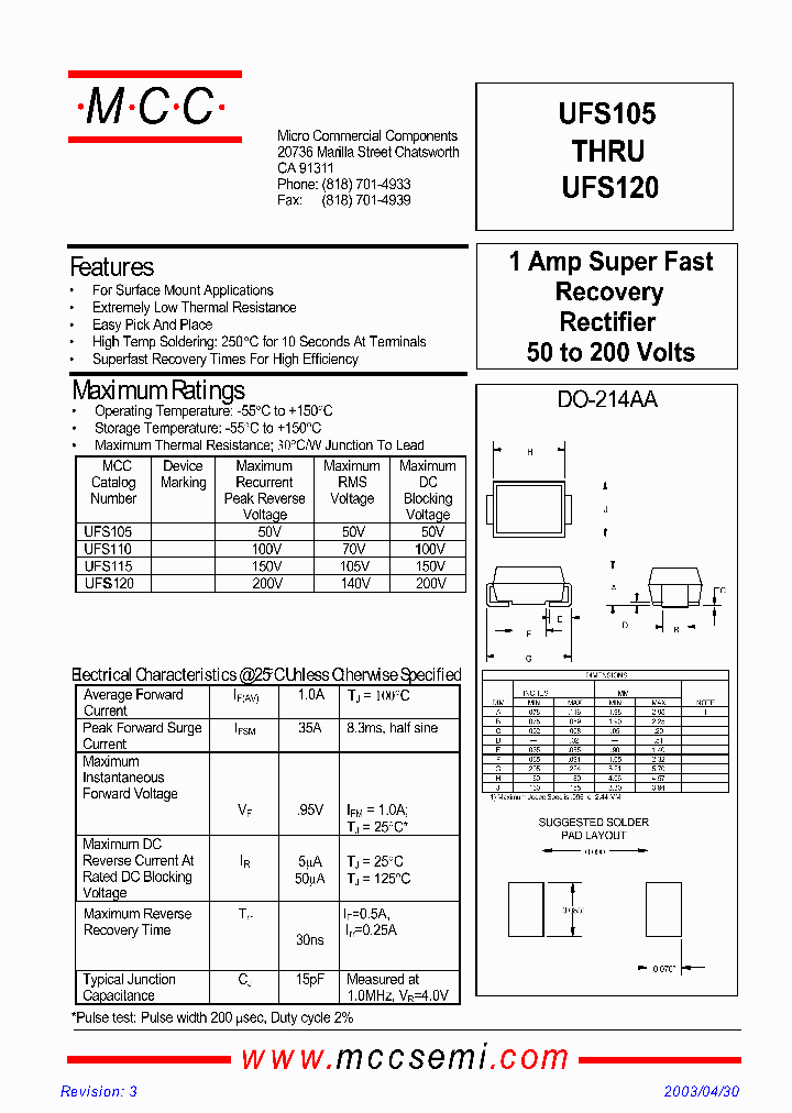 UFS105P_6698640.PDF Datasheet