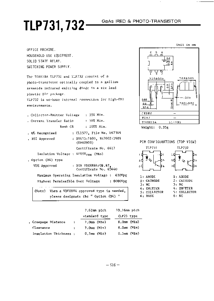 TLP732D4-GB-LF5_6698829.PDF Datasheet