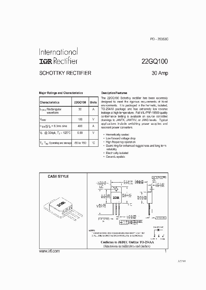 JANTX22GQ100_6696201.PDF Datasheet