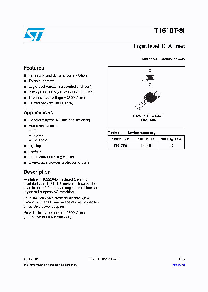 T1610T-8I_6903649.PDF Datasheet
