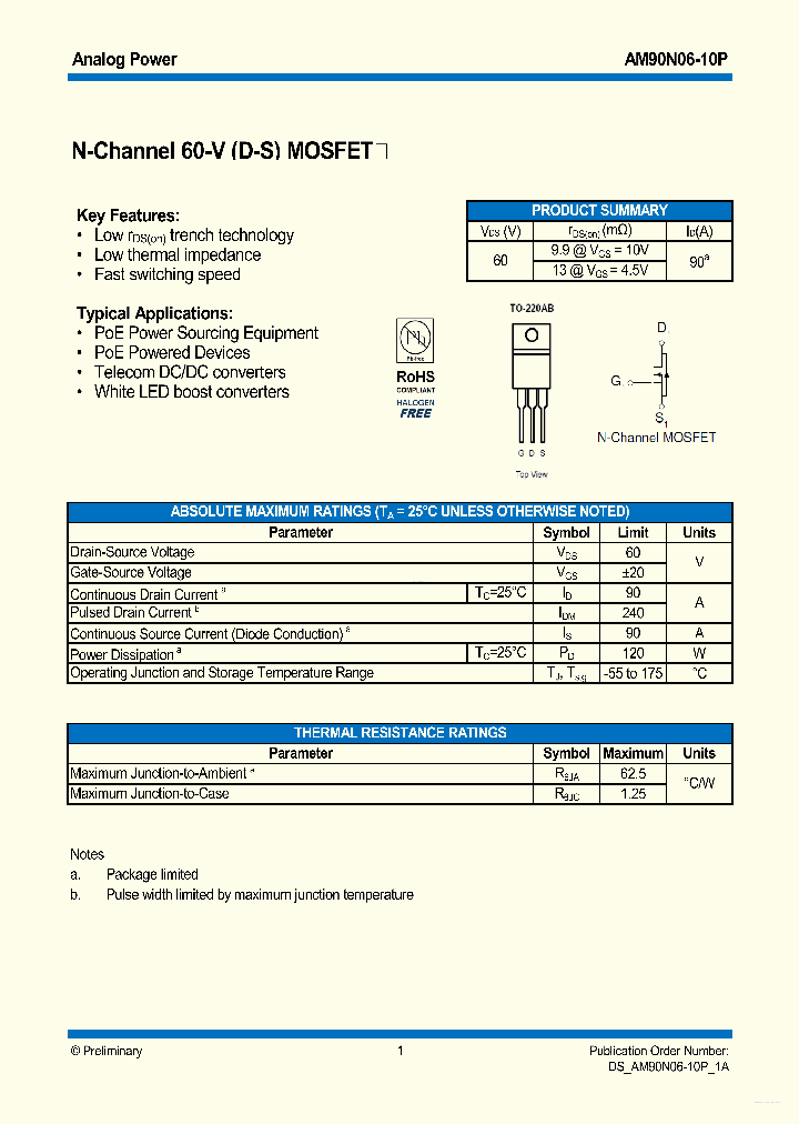 AM90N06-10P_6916553.PDF Datasheet