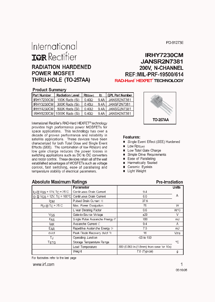 IRHY3230CM_6700586.PDF Datasheet