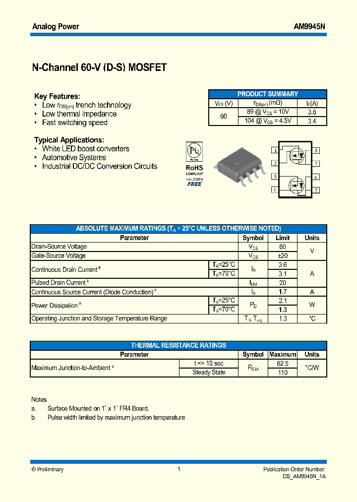 AM9945N_6916655.PDF Datasheet