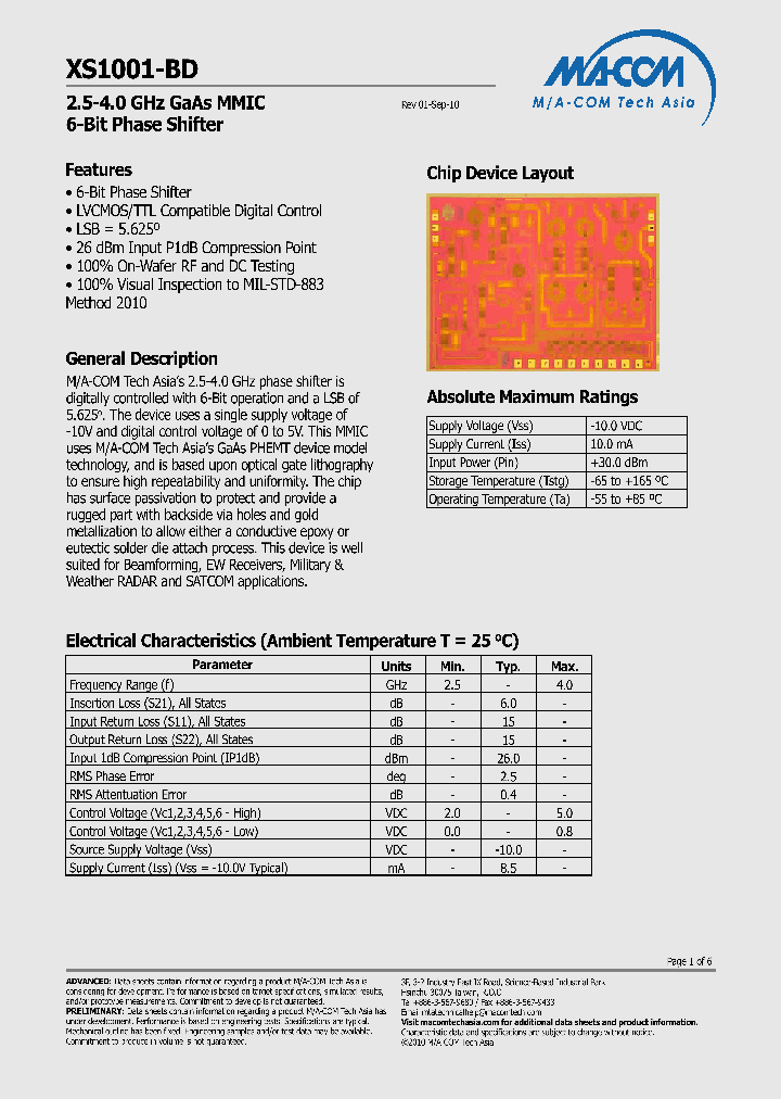XS1001-BD-000V_6703085.PDF Datasheet