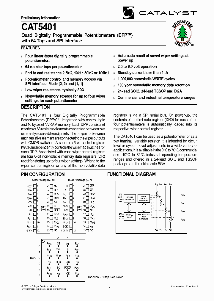 CAT5401W-00-TE13_6699823.PDF Datasheet