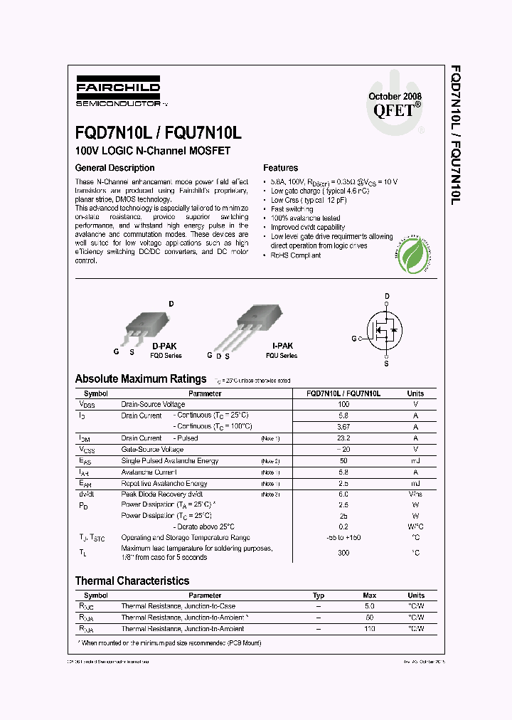 FQD7N10L08_6921241.PDF Datasheet