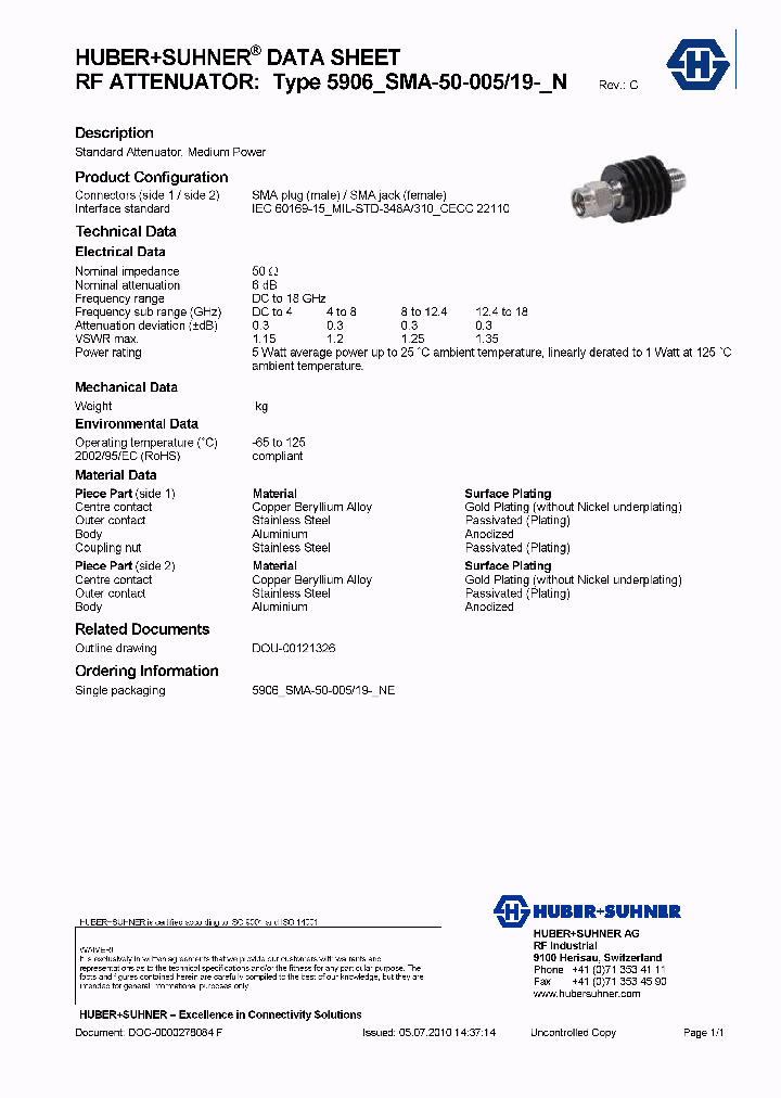 5906SMA-50-00519-NE_6704263.PDF Datasheet