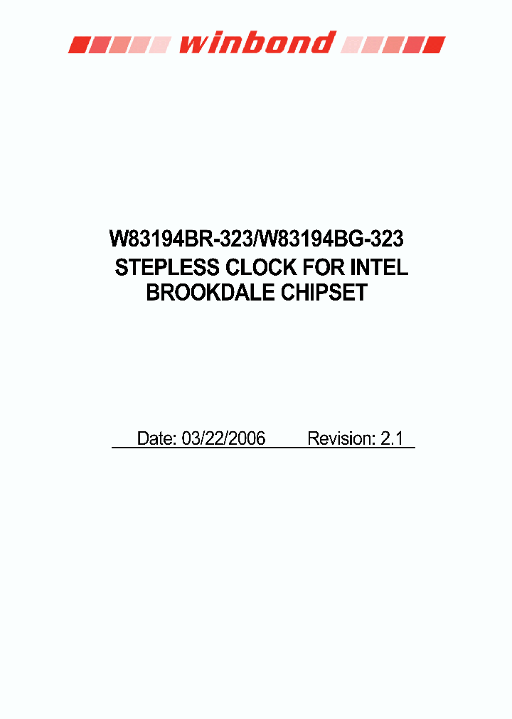 W83194BR-323_6705562.PDF Datasheet
