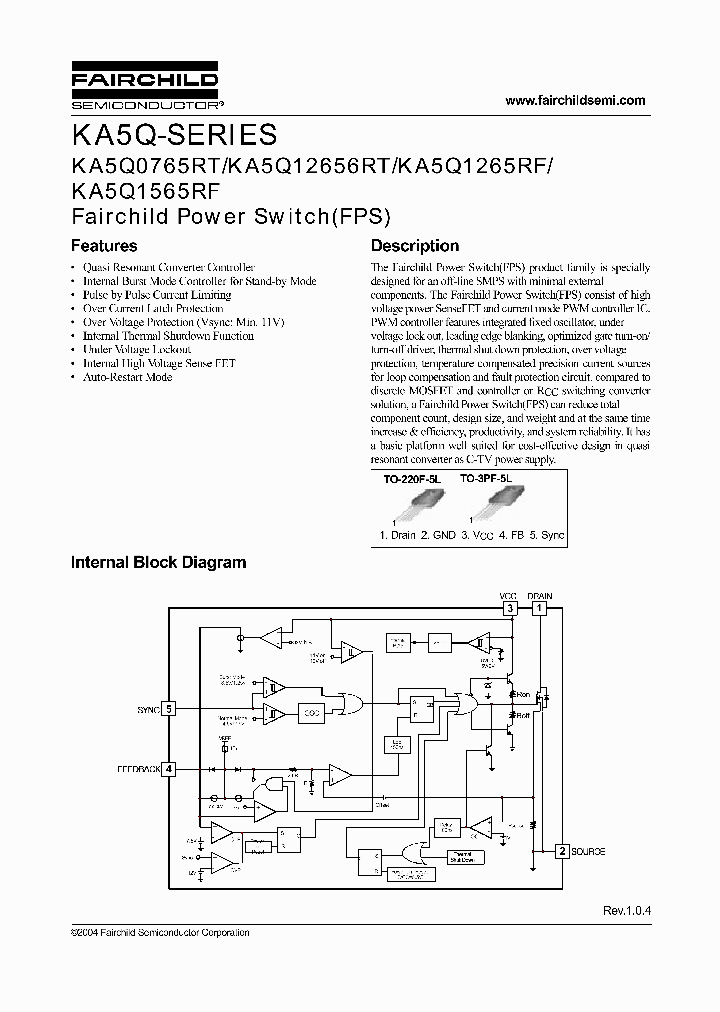 KA5Q12656RT-YDTU_6704830.PDF Datasheet