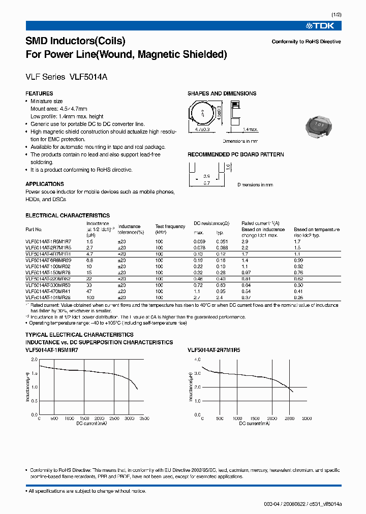 VLF5014AT-470MR41_6703939.PDF Datasheet