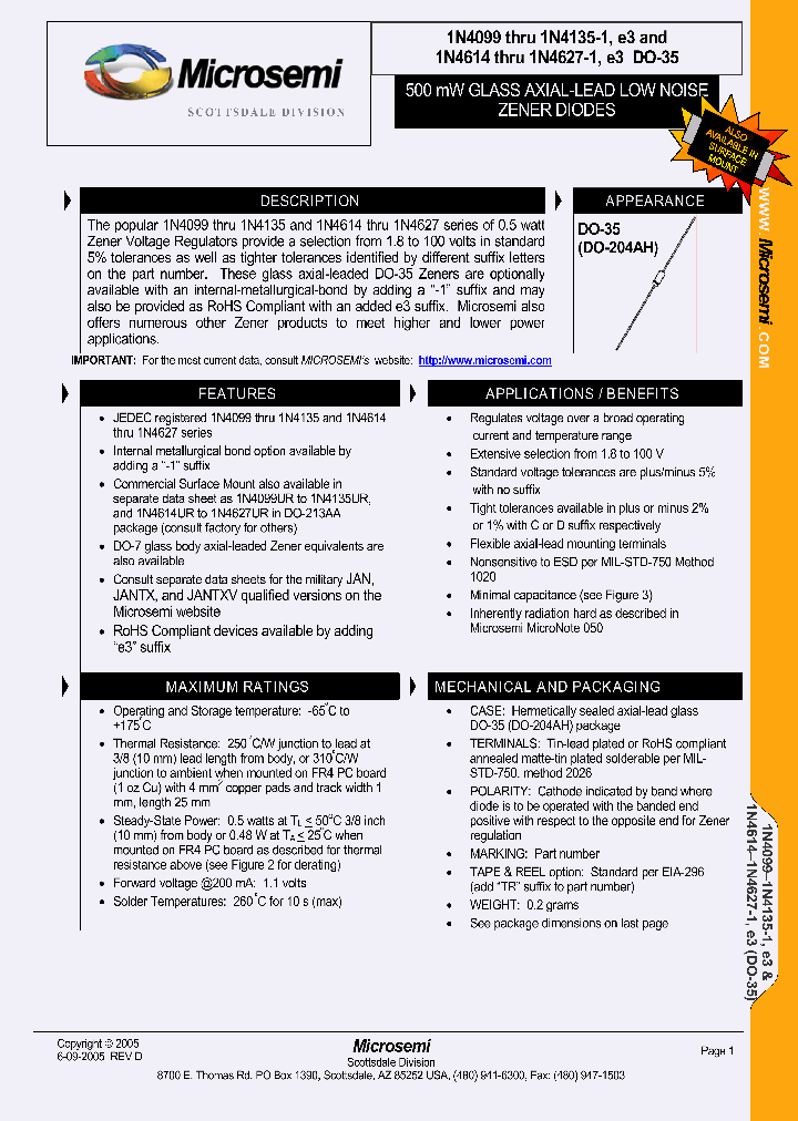 1N4626DTR_6702556.PDF Datasheet