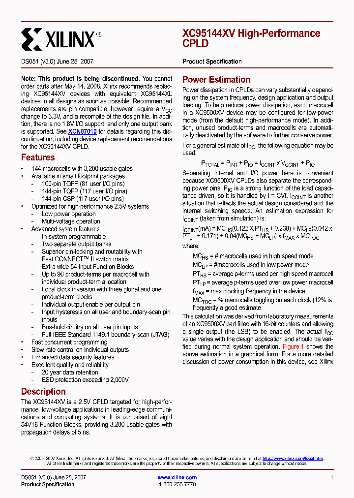 XC95144XV-7CSG144I_6707088.PDF Datasheet