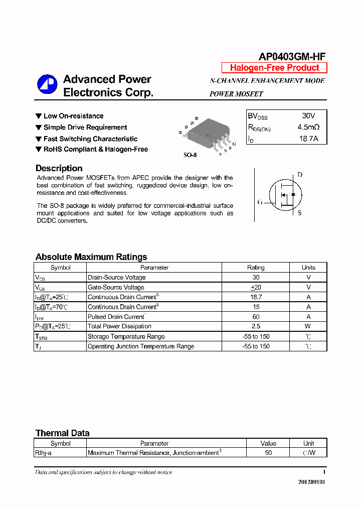 AP0403GM-HF_6931361.PDF Datasheet