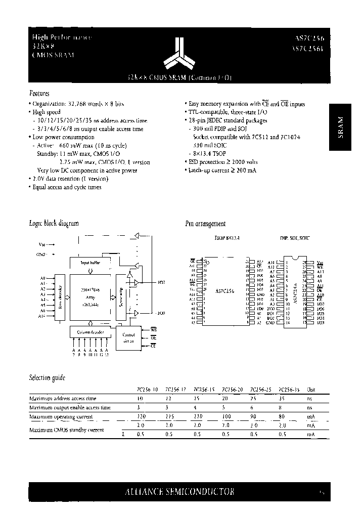 AS7C256L-20TC_6708519.PDF Datasheet