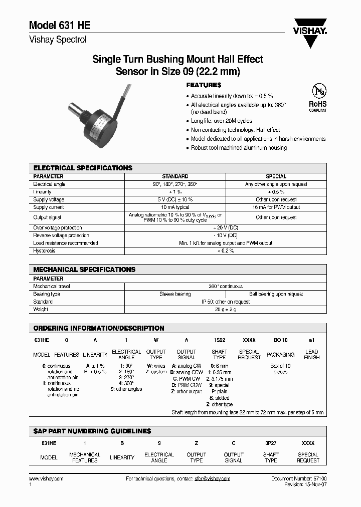 VISHAYSPECTROL-631HE0A1ZD1S22XXXX_6708694.PDF Datasheet