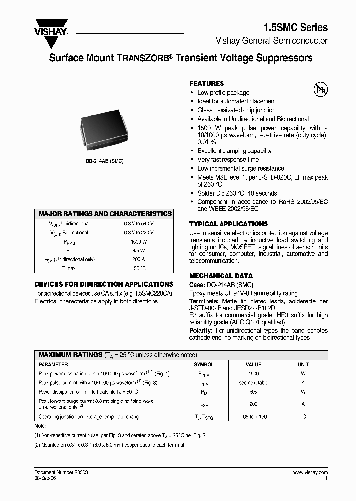 15SMC180CA-E351T_6708743.PDF Datasheet