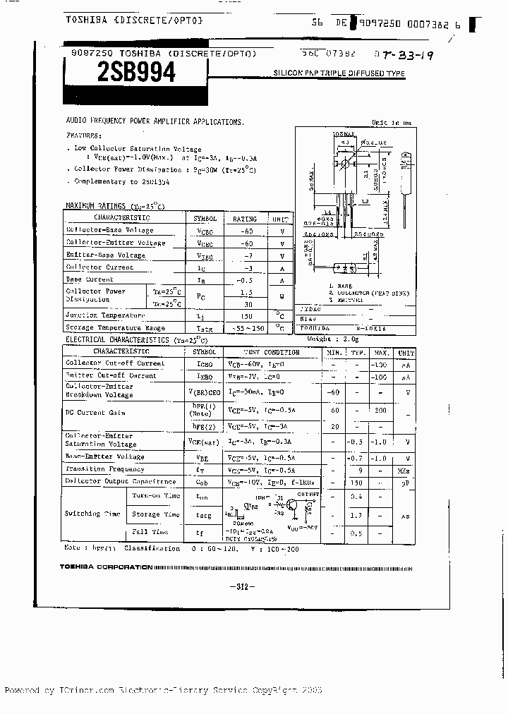 2SB994_6709802.PDF Datasheet