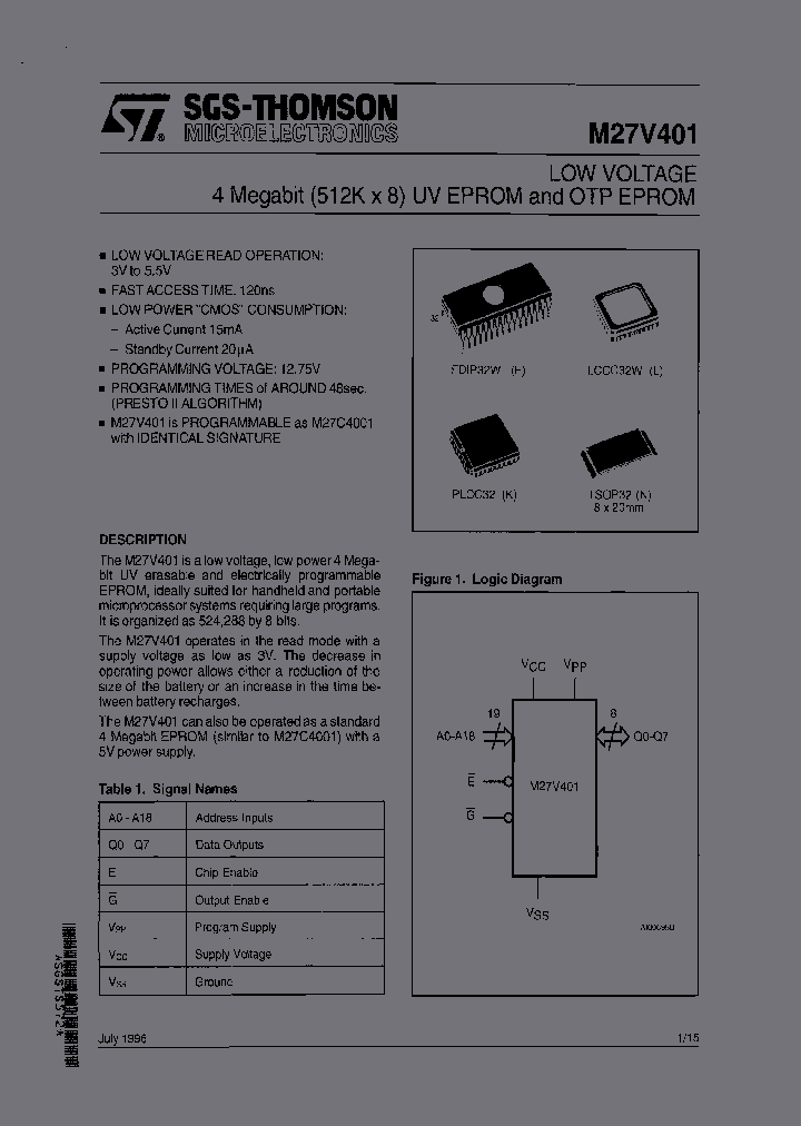 STMICROELECTRONICS-M27V401-120L6TR_6704967.PDF Datasheet