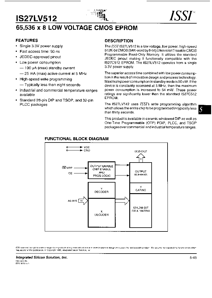 IS27LV512-12CWI_6713406.PDF Datasheet