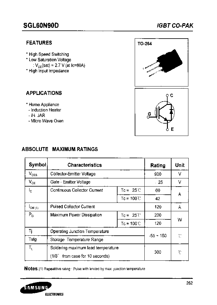 SGL60N90D_6707696.PDF Datasheet