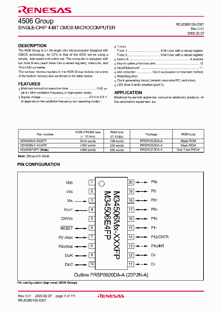M34506M2-XXXFP_6712698.PDF Datasheet