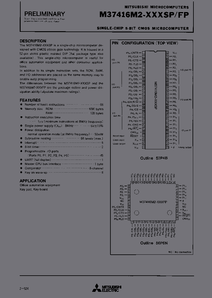 M37416M2-XXXSP_6712699.PDF Datasheet