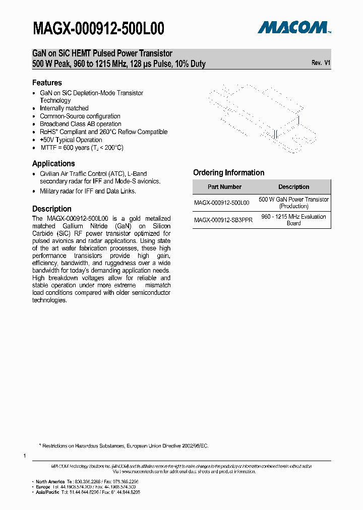 MAGX-000912-500L00_6933863.PDF Datasheet