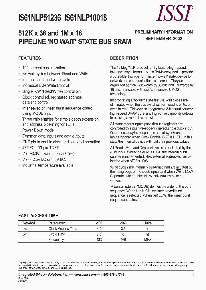 IS61NLP51236-133TQI_6712561.PDF Datasheet