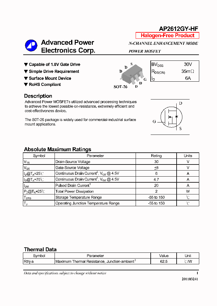 AP2612GY-HF_6934498.PDF Datasheet