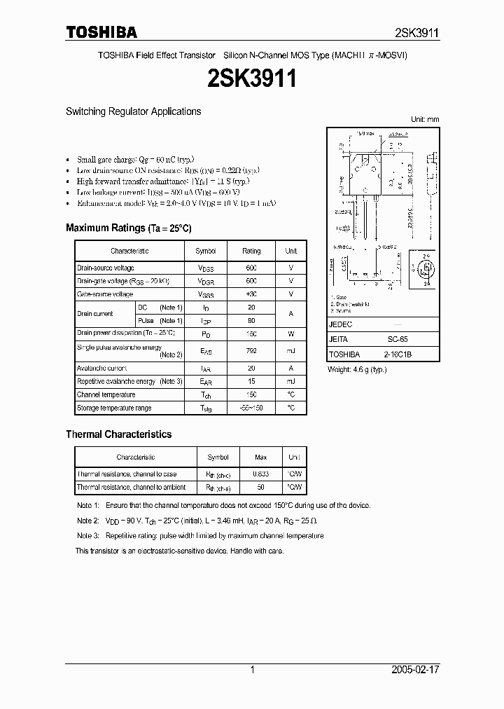 2SK3911_6715944.PDF Datasheet
