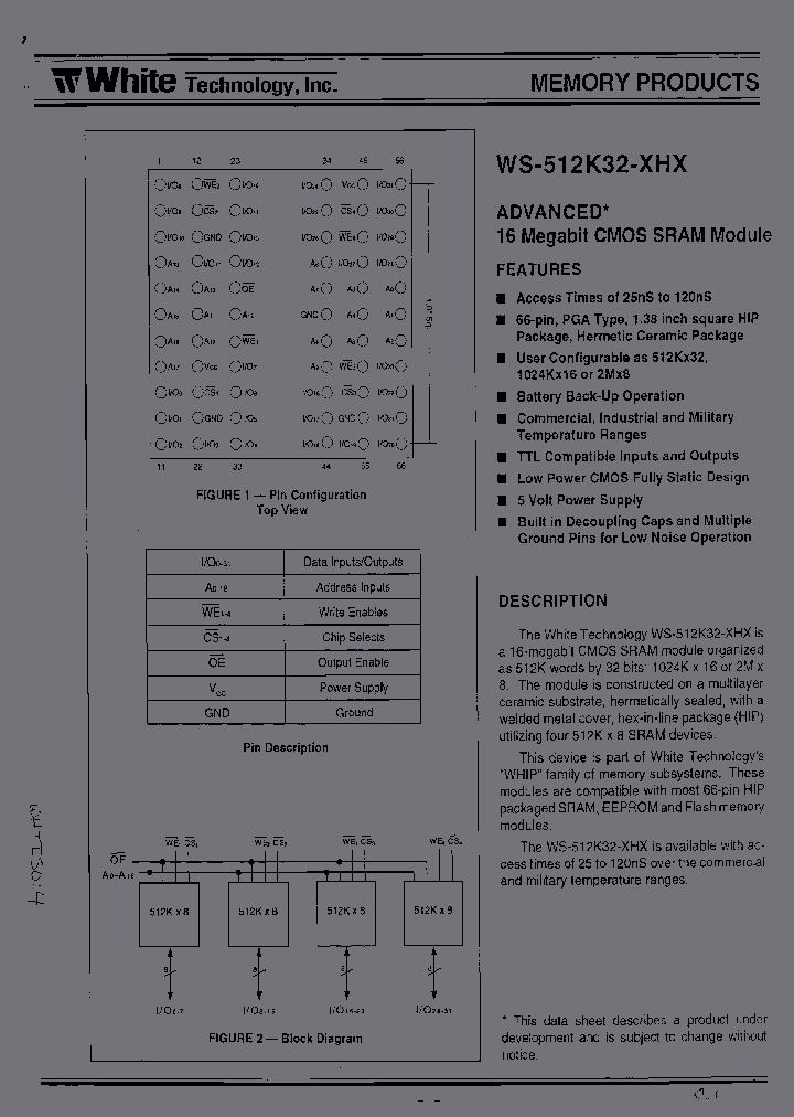 WS-512K32-55HC_6718481.PDF Datasheet