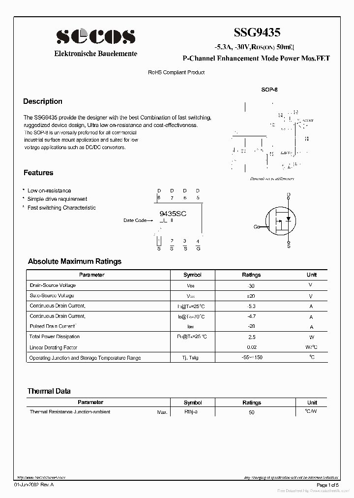 SSG9435_6934834.PDF Datasheet