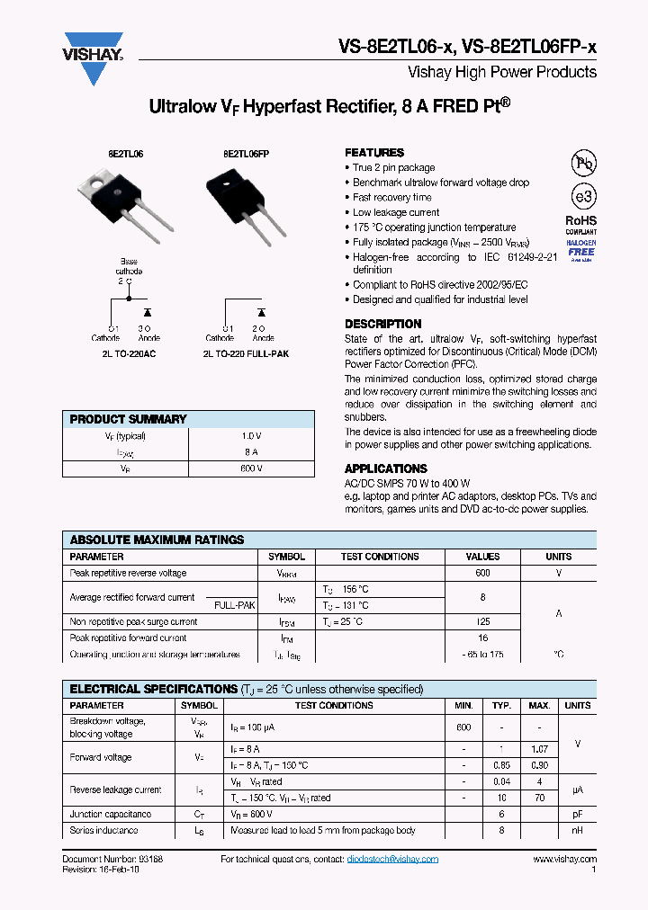 VISHAYINTERTECHNOLOGYINC-VS-8E2TL06-E_6713967.PDF Datasheet