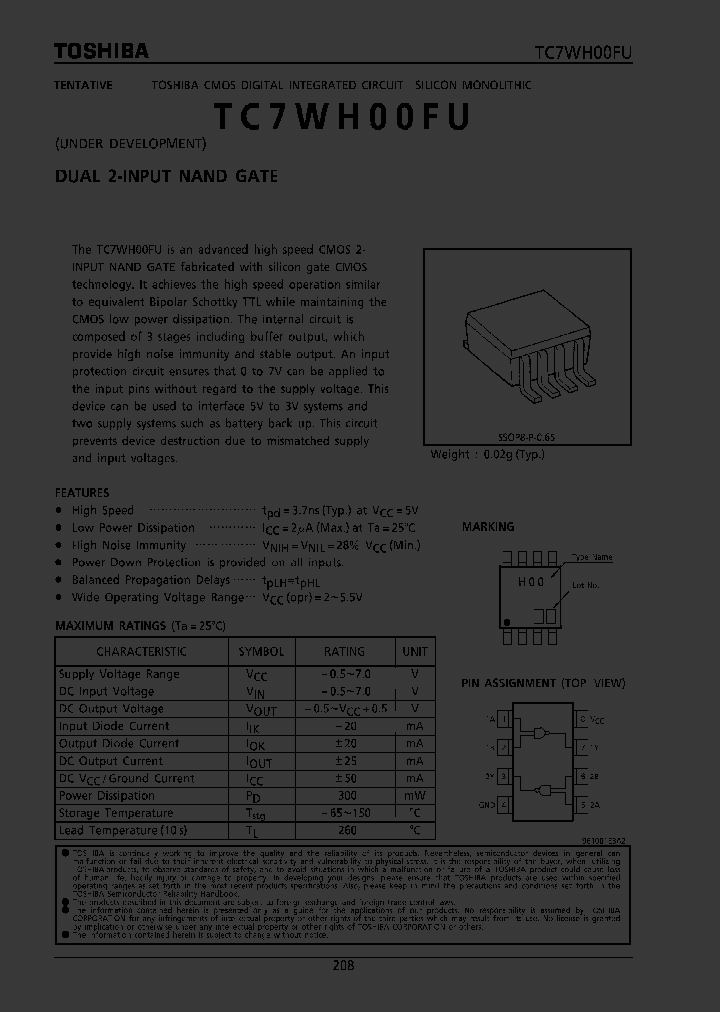 TC7WH00FU_6716695.PDF Datasheet