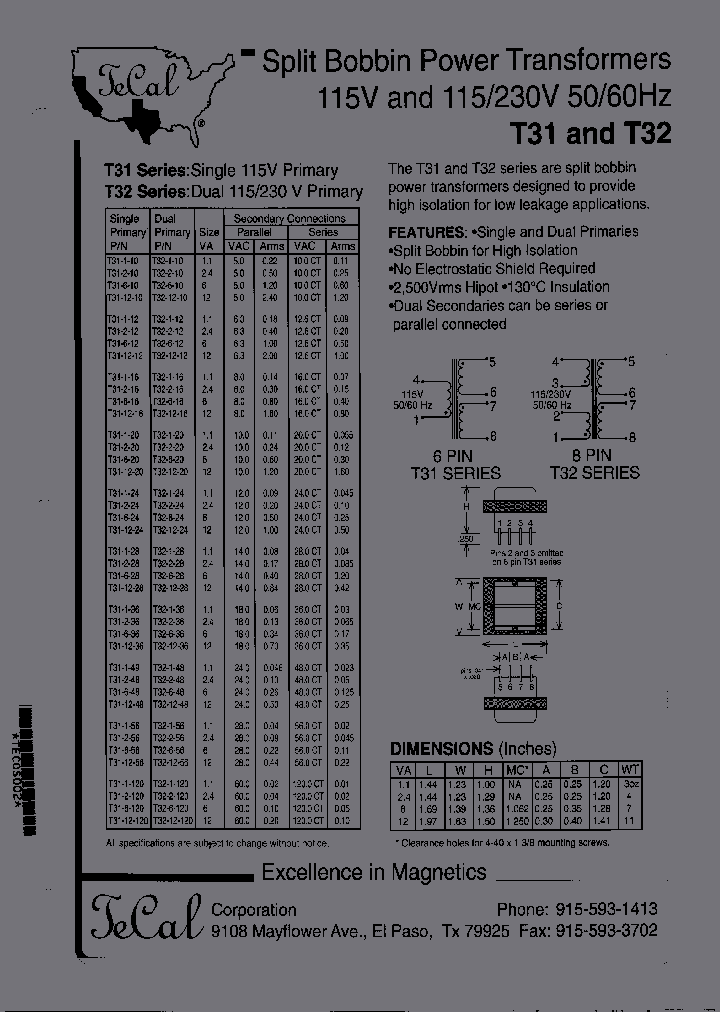 T31-12-20_6717843.PDF Datasheet