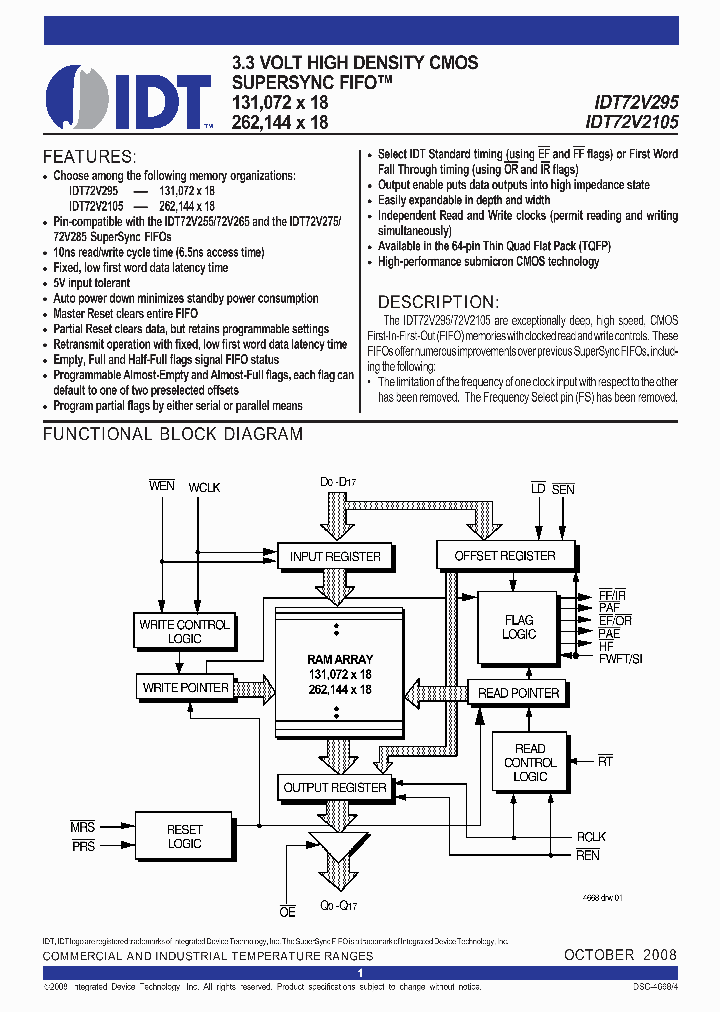 72V295L15PFI_6718955.PDF Datasheet