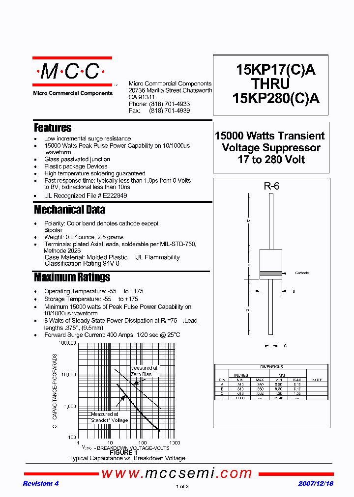 15KP280CA_6717032.PDF Datasheet