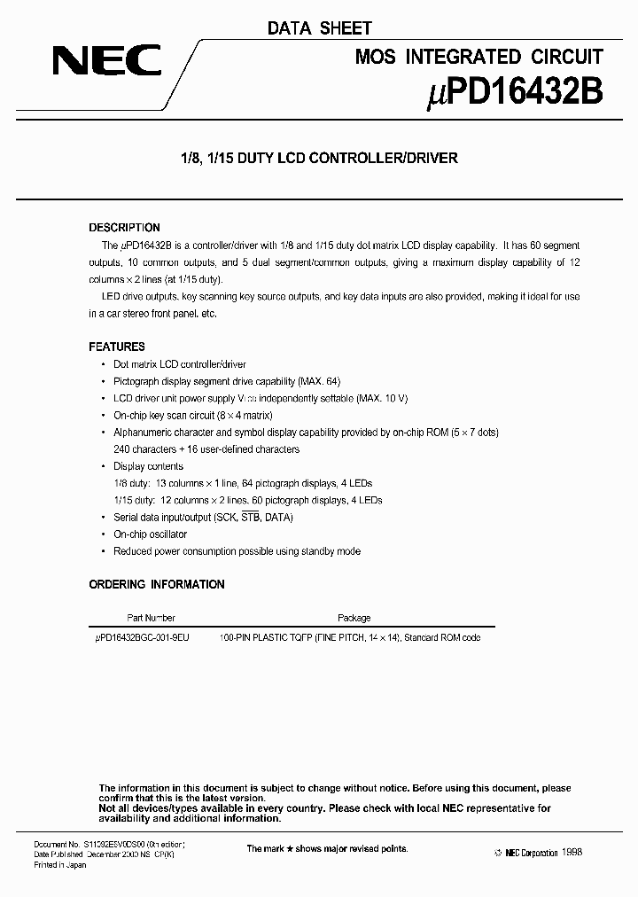 UPD16432BGC-001-9EU_6715844.PDF Datasheet