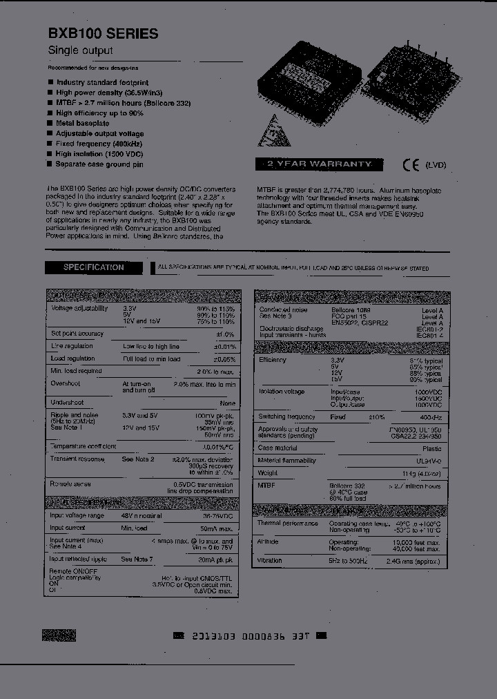 BXB100-48S3V3_6723494.PDF Datasheet