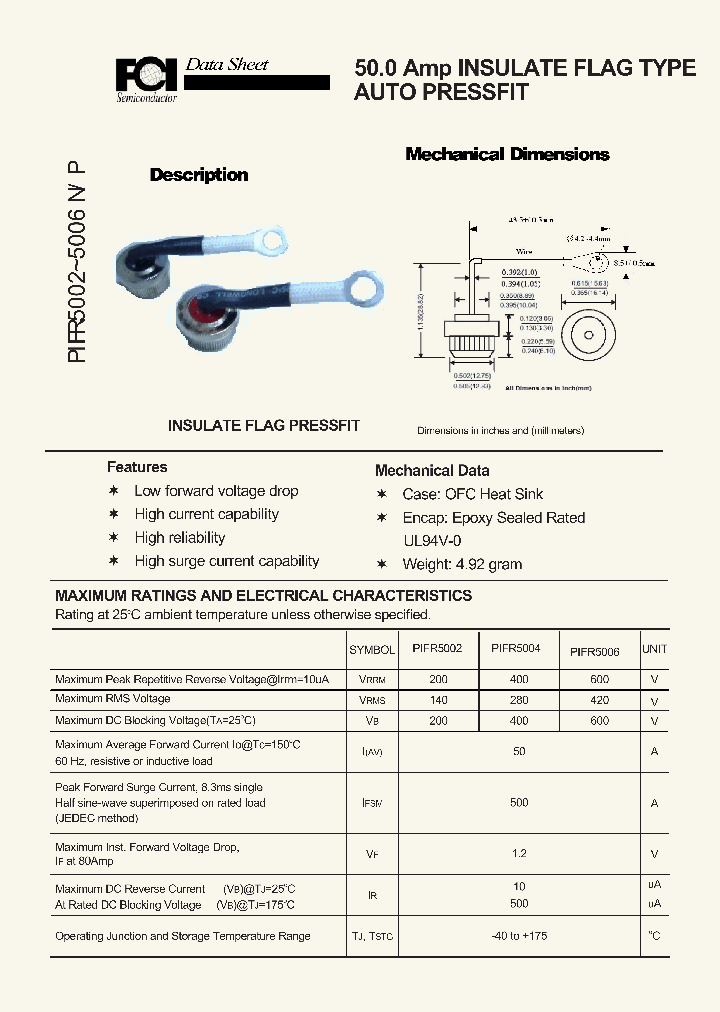 PIFR5004_6935396.PDF Datasheet