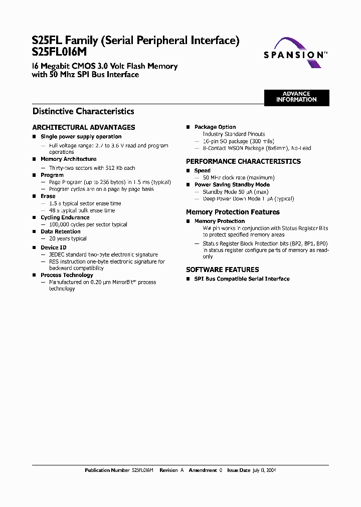 S25FL016M0LMAI003_6726187.PDF Datasheet