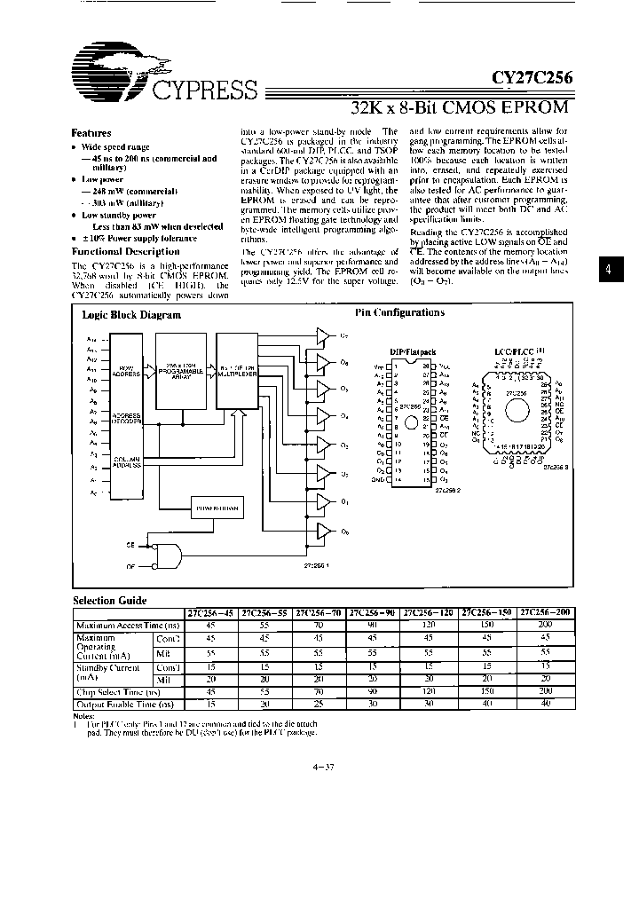 CY27C256-70ZI_6728280.PDF Datasheet
