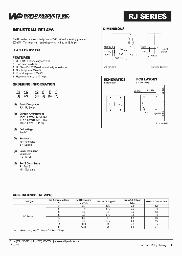 RJ1A-3FP_6729231.PDF Datasheet
