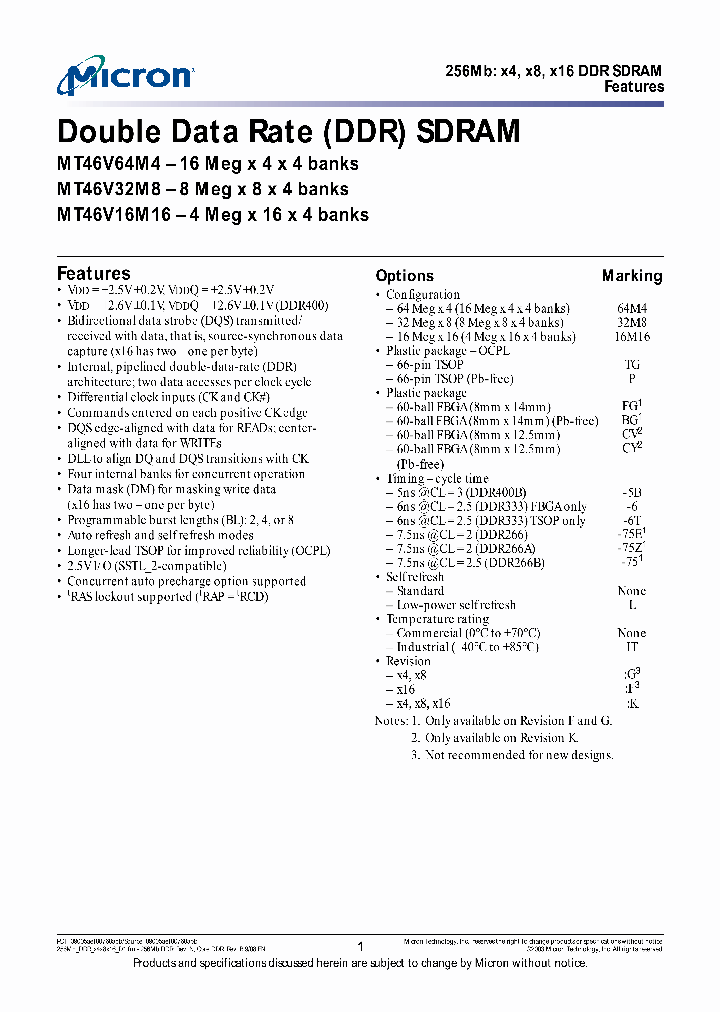MT46V64M4CV-6ITK_6731061.PDF Datasheet