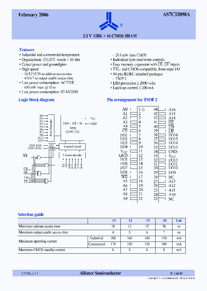 AS7C32098A-20TC_6731787.PDF Datasheet