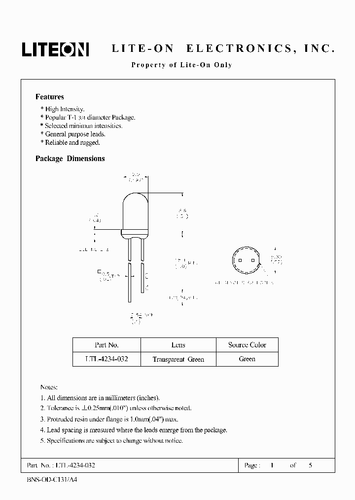 LTL-4234-032_6728829.PDF Datasheet
