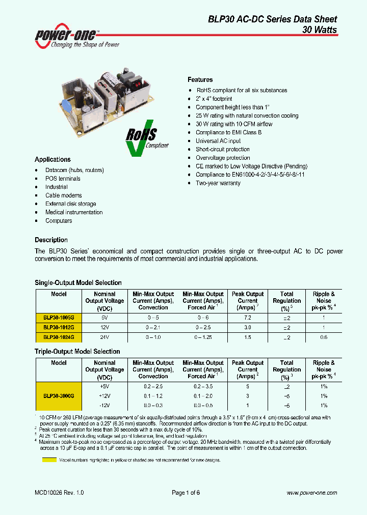 POWER-ONEINC-BLP30-1005G_6732985.PDF Datasheet