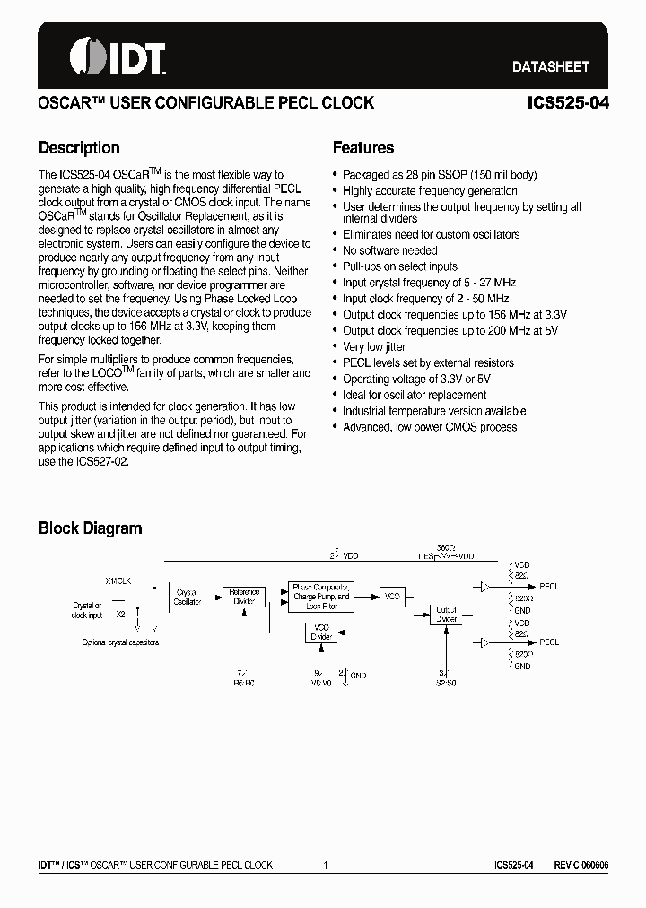 ICS525R-04I_6726902.PDF Datasheet