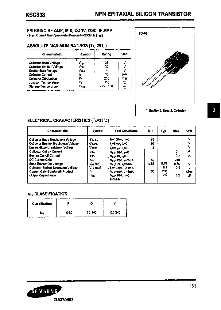 KSC838-Y_6726139.PDF Datasheet